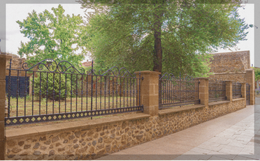 Wrought iron fence installed in a Mesa, Arizona yard